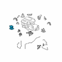 OEM 2014 Acura TL Mounting Rubber, Engine Front (Ecm) Diagram - 50830-TK4-A02