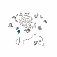 OEM Acura TL Rubber, Transmission Mounting (Lower) Diagram - 50850-TK4-A02