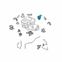 OEM Acura TL Bracket, Rear Engine Mounting (2Wd) Diagram - 50610-TK4-A00
