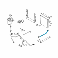 OEM 2007 BMW X5 Return Pipe, Heater Diagram - 11-53-7-547-171