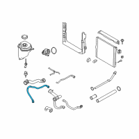 OEM 2007 BMW X5 Radiator Coolant Hose Diagram - 17-12-7-544-549