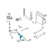 OEM 2008 BMW X5 Upper Coolant Hose Diagram - 17-12-7-536-230