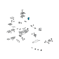 OEM Acura RL Switch, Driver Side Heated Seat Diagram - 35650-SJA-305