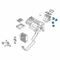 OEM 2008 BMW 750Li Actuator Air Recycling Flap Diagram - 64-11-6-935-073