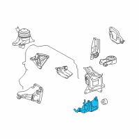 OEM 2011 Scion xD Side Mount Bracket Diagram - 12325-37060