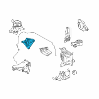 OEM Scion Side Mount Bracket Diagram - 12315-37040