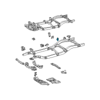 OEM 1999 Toyota Tacoma Shock Upper Bracket Diagram - 48506-35040