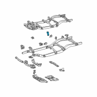 OEM 2000 Toyota Tacoma Mount Bracket Diagram - 51742-35070