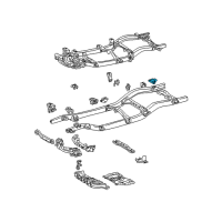 OEM 1998 Toyota Tacoma Spring Assembly Rear Bracket Diagram - 48406-35020