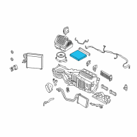 OEM 2015 Infiniti QX70 Air Conditioner Air Filter Kit Diagram - 27277-4HH0A