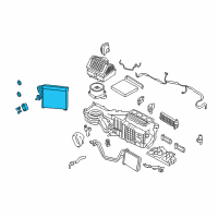 OEM 2021 Nissan Titan Evaporator Assy-Front Diagram - 27280-9FU0B