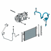 OEM Cadillac Suction & Discharge Hose Assembly Diagram - 84543632