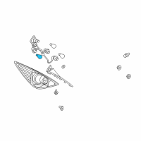 OEM Nissan Bulb Diagram - 26717-9B90D