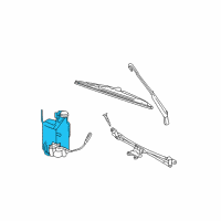 OEM 2006 Dodge Ram 3500 Reservoir-Windshield Washer Diagram - 55077476AD