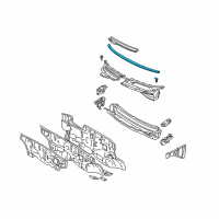 OEM 2003 Toyota Matrix Weatherstrip Diagram - 53383-01020