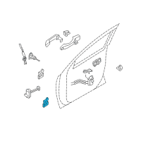 OEM 2011 Kia Sorento Hinge Assembly-Front Door RH Diagram - 793202B020