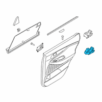 OEM 2022 Hyundai Santa Fe Unit Assembly-Power Window Assist Diagram - 93576-S1010-NNB