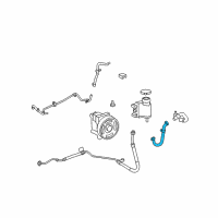 OEM 2007 Mercury Milan Reservoir Hose Diagram - 6E5Z-3R807-AA