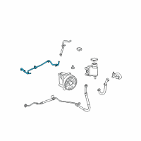 OEM 2009 Mercury Milan Lower Return Hose Diagram - 7E5Z-3A713-A