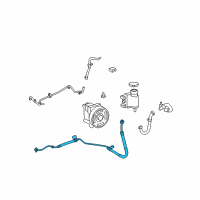 OEM 2006 Ford Fusion Pressure Hose Diagram - 6E5Z-3A719-A