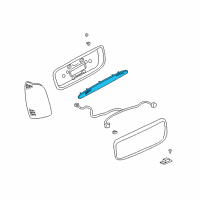 OEM 2004 Cadillac DeVille Third Brake Light Diagram - 25746002