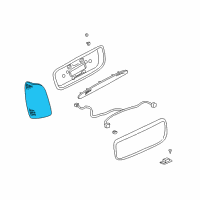 OEM 2003 Cadillac DeVille Tail Lamp Assembly Diagram - 25749114