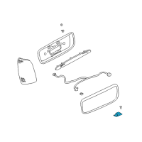 OEM Cadillac DeVille License Lamp Diagram - 25714695