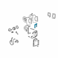 OEM 2001 Ford Explorer Sport Trac Evaporator Core Seal Diagram - F5TZ-19A672-A