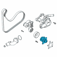 OEM 2022 Hyundai Venue Pump Assembly-Coolant Diagram - 25100-2M011