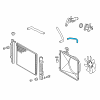 OEM 2008 Toyota Tacoma Reservoir Hose Diagram - 16567-0C010