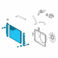 OEM 2018 Toyota Tacoma Radiator Diagram - 16410-0P290