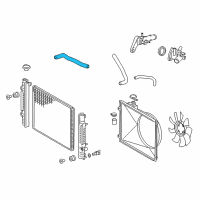 OEM 2020 Toyota Tacoma Upper Hose Diagram - 16571-0P360