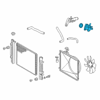 OEM 2017 Toyota Tacoma Water Inlet Diagram - 16031-31051