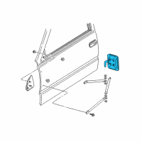 OEM GMC C2500 Mirror Head Diagram - 12375550