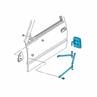 OEM GMC C2500 Mirror Pkg, Outside Rear View (10.185/16.068) Diagram - 19177489