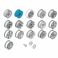 OEM 2012 BMW 335i xDrive Light Alloy Rim Diagram - 36-11-6-764-623