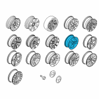 OEM 2013 BMW 335i xDrive Light Alloy Rim Diagram - 36-11-6-785-003