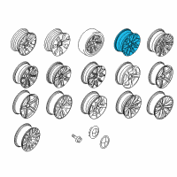 OEM BMW 328xi Light Alloy Rim Diagram - 36-11-6-768-854