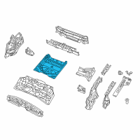 OEM Jeep Cherokee Pan-Rear Floor Diagram - 68223635AA