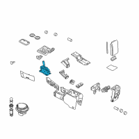 OEM 2010 Ford Explorer Sport Trac Gear Shift Assembly Diagram - 9L2Z-7210-BB