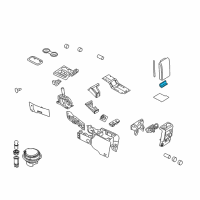 OEM Ford Explorer Lid Assembly Hinge Diagram - 6L2Z-7806050-AA