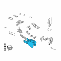 OEM 2007 Ford Explorer Console Body Diagram - 6L2Z-78045A36-DC