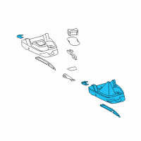 OEM Toyota Tacoma Console Diagram - 58802-04161-B0