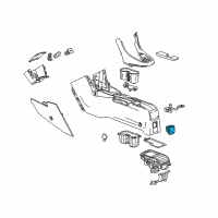 OEM Chevrolet Auxiliary Jack Diagram - 84640950