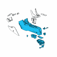 OEM 2016 Buick Encore Center Console Diagram - 95300722