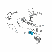 OEM 2017 Buick Encore Cup Holder Diagram - 42500502