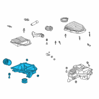 OEM 2005 Honda Civic Case Set, Air Cleaner Diagram - 17205-PLC-000