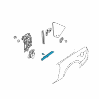 OEM 2009 Ford Mustang Weatherstrip Diagram - 4R3Z-76297B06-AA