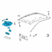 OEM 2019 Chevrolet Spark Dome Lamp Assembly Diagram - 42712935