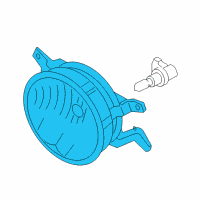 OEM 2005 Ford Mustang Fog Lamp Assembly Diagram - 9R3Z-15200-B